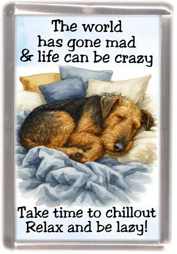 Airedale terrier dog fridge - airedale,