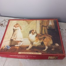 Jigsaw Puzzle Vintage Waddingtons 1982 Dog & Doll Child 500 piece complete