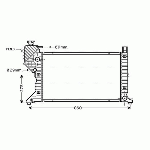 Radiator for mercedes - radiator,