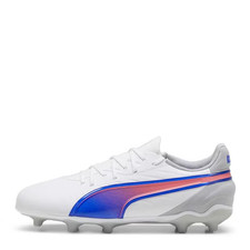 Junior PUMA KING Match FG Football Boots in White / UK3 US4