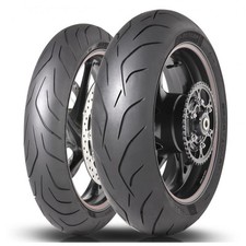 DUNLOP Motorcycle Tyres 120/70 ZR17 58W & 180/55 ZR17 73W SportSmart 3 Triumph