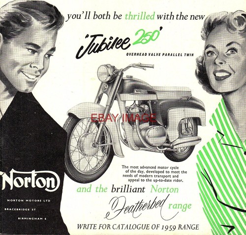 Original 1959 advert norton - 1959,