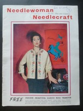 NEEDLEWOMAN & NEEDLECRAFT No. 83 (1960) with embroidery transfer