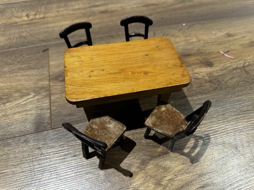 Vintage antique table and - /,