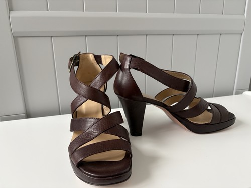 Hobbs brown leather sandals - hobbs,