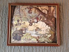 Framed Dufex foil art, Janet