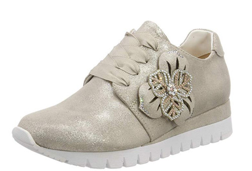 Women caprice beige trainers - women's,