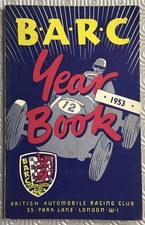The BARC YEAR BOOK 1953