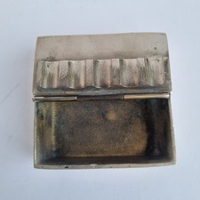 Vintage Ashtray Heavy Steel Hand Bag /pocket  Sturdy Prop Cigarette Metal