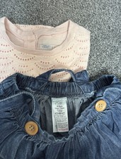 Next girls summer / holiday 2 piece dress, t-shirt with skirt, size 4-5 years