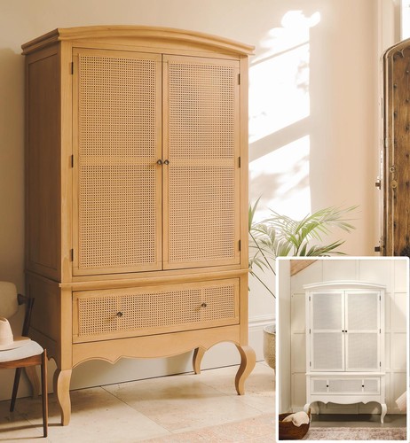French double wardrobe rattan - double,