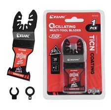 EZARC Ticn Coated Oscillating Saw Blade For Hard Metal, Nails, Obsidian Carbide