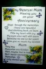 Laminated Memorial Remembrance