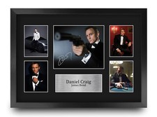 Daniel Craig A3 Framed James Bond Signed Autograph Picture Print for Movie Fan