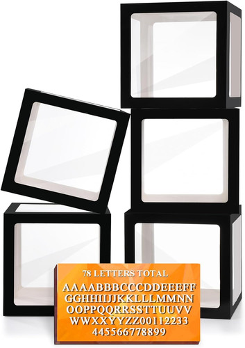 Transparent balloon boxes - transparent, with