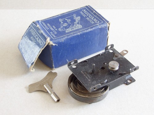 Meccano clockwork magic motor - clockwork,