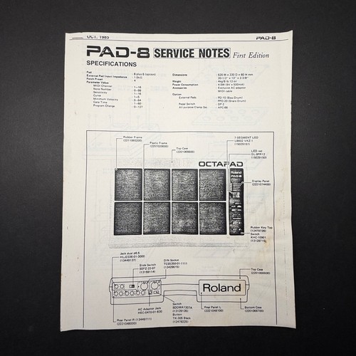 Vintage roland pad octapad - vintage,