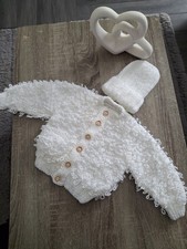 Loopy Cardigan And Hat