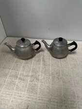Swan Brand The Carlton Aluminium Teapot Small Etched 2 Cups England 