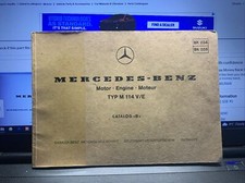 Mercedes-Benz Spare Parts Catalogue 1970s M114E catalog b v/e bk 034 035