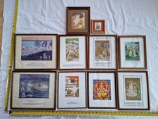 job lot 10 framed Indian Art