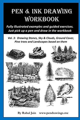 Pen ink drawing workbook - pen,