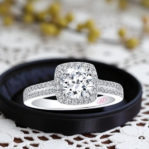 Diamond gold ring - gold, for