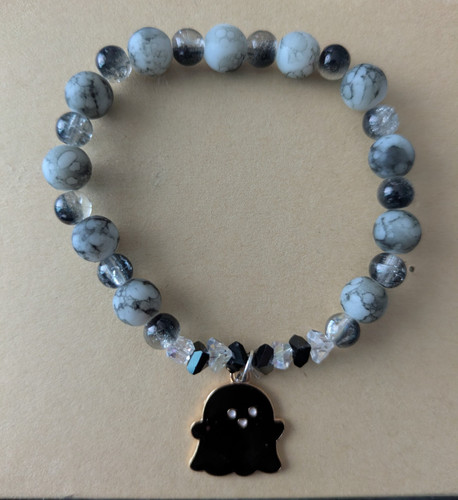 Grey black clear - black, round