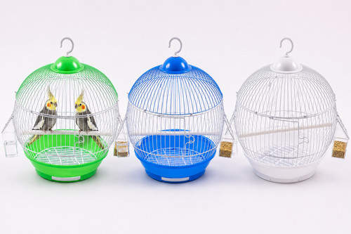 Round bird cage 28cm - round,