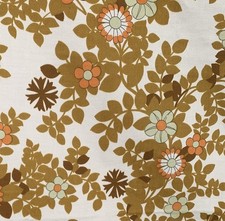 RETRO Orange Mustard Floral