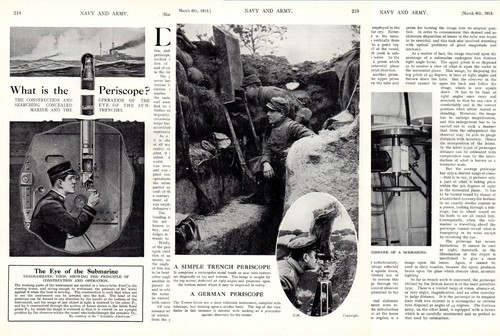 1915 wwi periscopes - ,