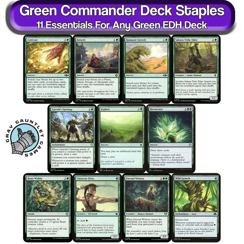 Green commander deck staples - commander,