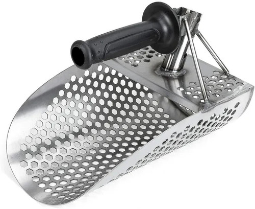 Stainless steel beach - steel, sand