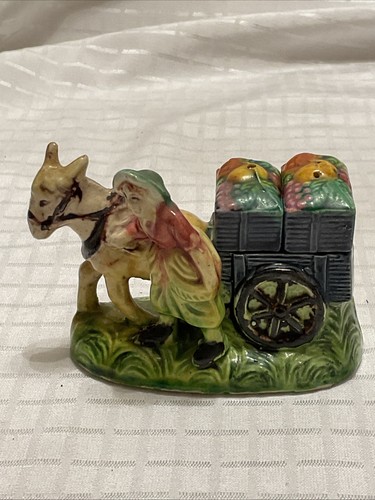 Vintage woman horse - vintage, cart