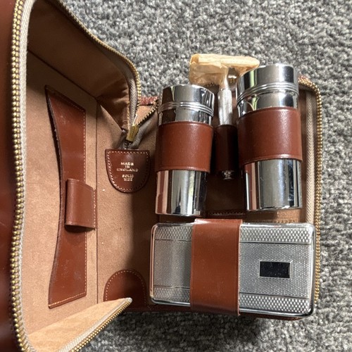 Gents vintage leather shaving - vintage,