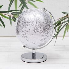 Silver & White Globe Modern
