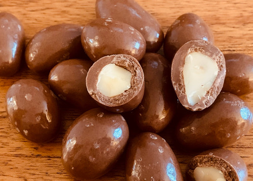 Milk chocolate coated brazil - chocolate,