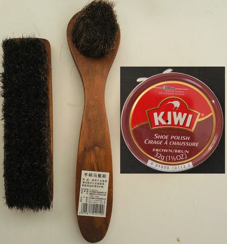Kiwi brown shoe polish cream - shoe,