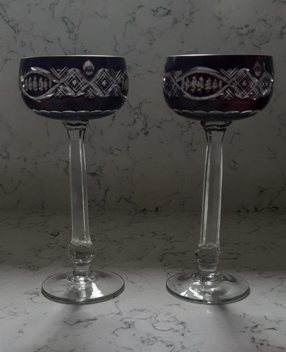 Pair bohemian ruby cut - of,