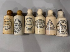 Job Lot Vintage stone ginger beer bottles Isle Of Wight   X6