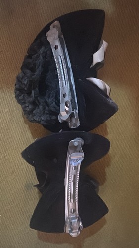 Lot black rhinestone hair - lot,