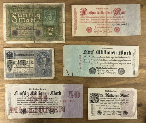 Lot germany banknotes - 6, x
