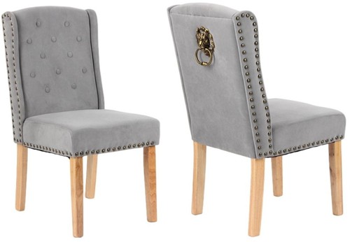 Velvet dining chairs set - chairs, 2