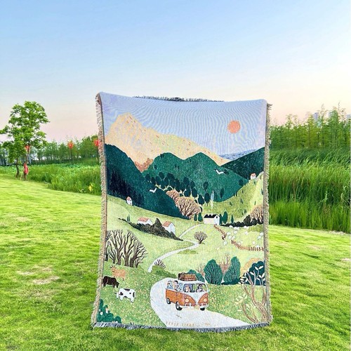 Landscape pattern tapestry - landscape,