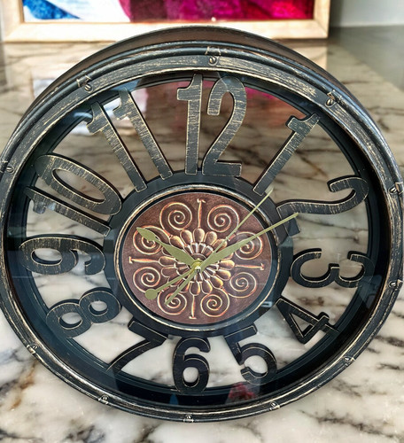 Vintage wall clock - wall,