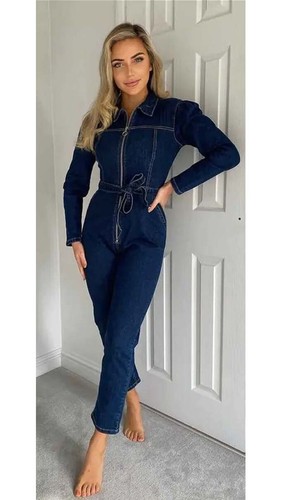 Womens denim jumpsuit - womens,