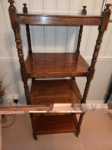 Wood freestanding shelf - wood, 4-shelf