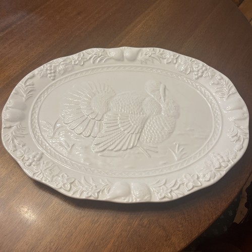 Vintage turkey platter large - vintage,