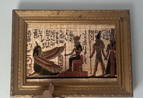 Vintage hand painted egyptian - hand-painted,