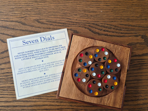 Wooden seven dials logic - dials,